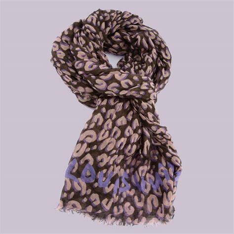 louis vuitton blue leopard scarf|Louis Vuitton red scarf.